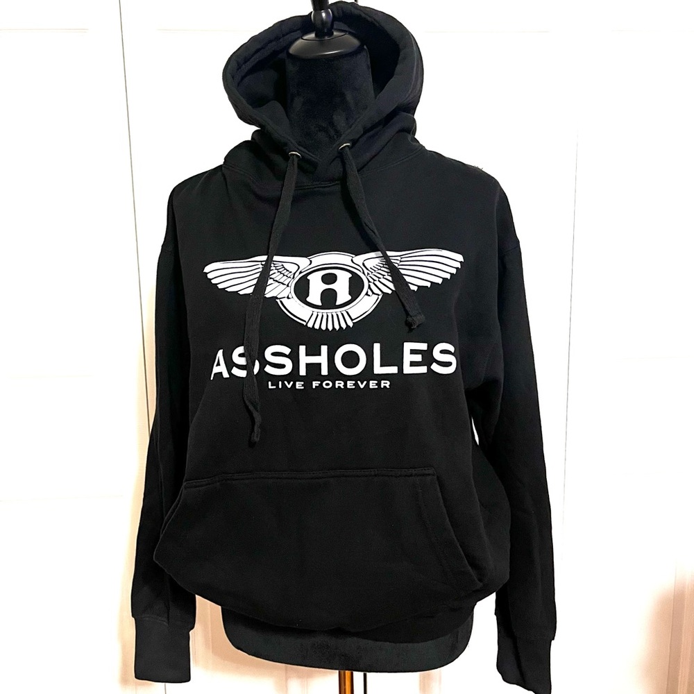 ALF Black Hoodie Pullover sz Medium